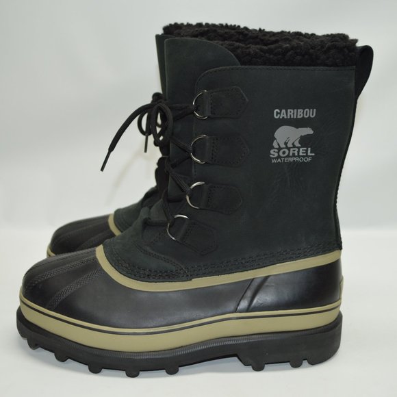 Sorel Men's Caribou Waterproof Snow Rain Boots 9 - Picture 6 of 9